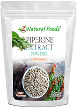 Piperine Extract Powder front of the bag image Z Natural Foods 