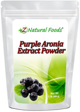 Purple Aronia Extract Powder front of the bag image Z Natural Foods 1 lb 