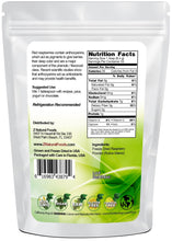 back of bag image Red Raspberry Powder - Freeze Dried Fruit Powders Z Natural Foods 