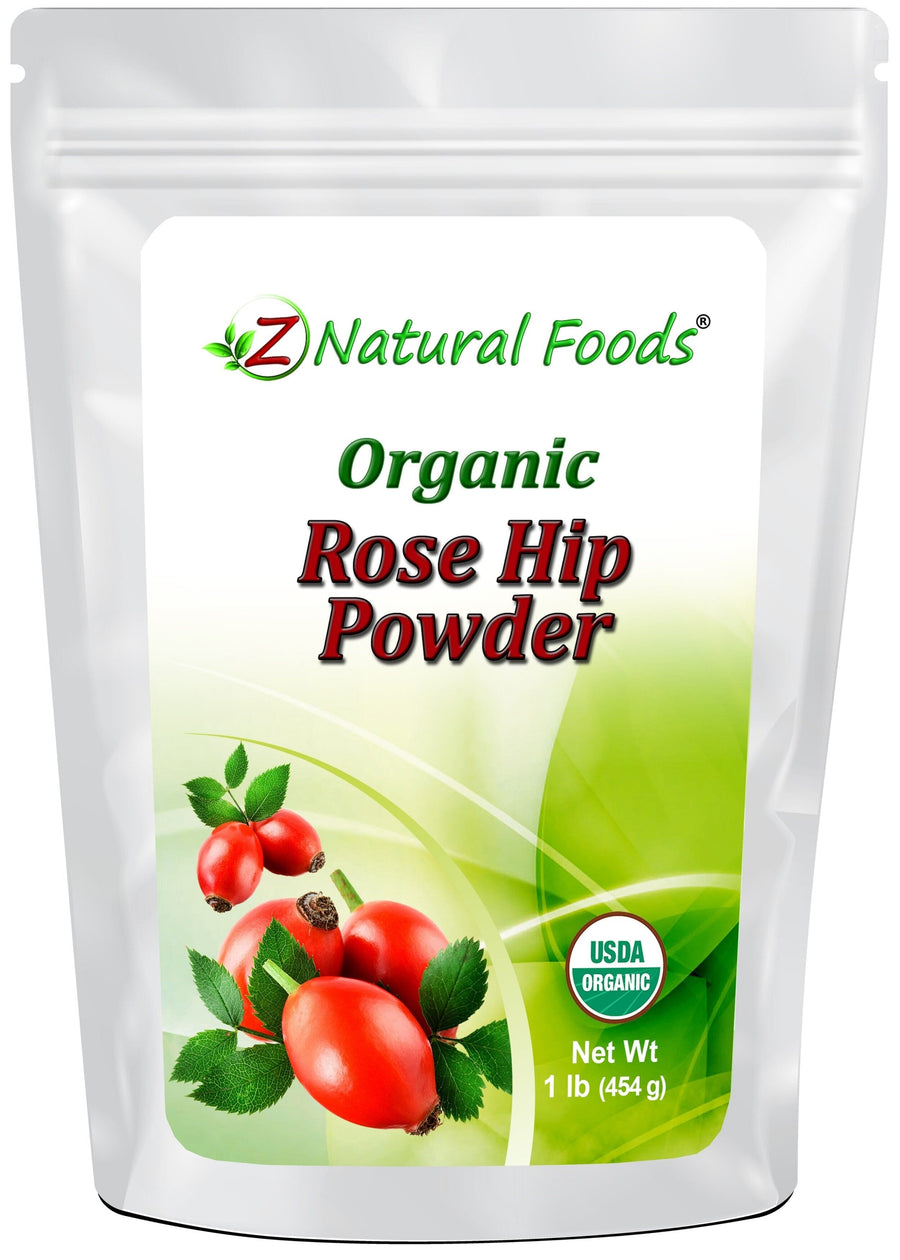 front bag image Rose Hip Powder - Organic Fruit Powders Z Natural Foods 1 lb 