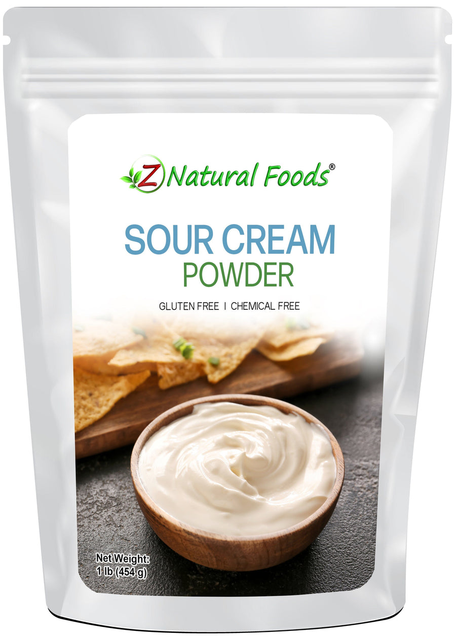Photo of front of 1 lb bag of Sour Cream Powder Sour Cream Z Natural Foods 