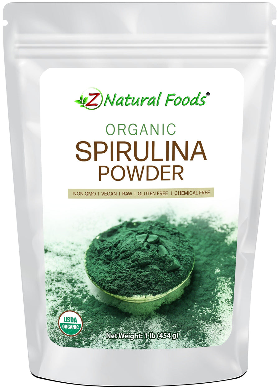 Front bag image Spirulina Powder - Organic from Z Natural Foods