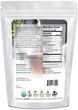 Stevia - Erythritol Blend - Organic Sugar & Sweeteners Z Natural Foods  back of bag image