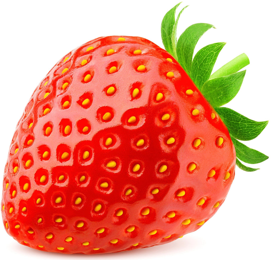 Image of a bright red fresh strawberry