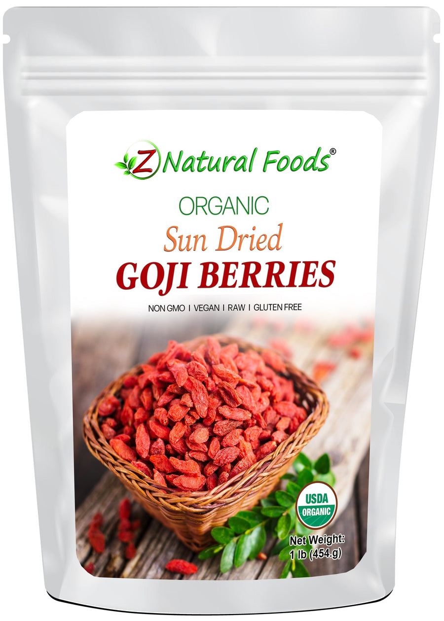 Front bag image of Sun Dried Goji Berries - Organic from Z Natural Foods 