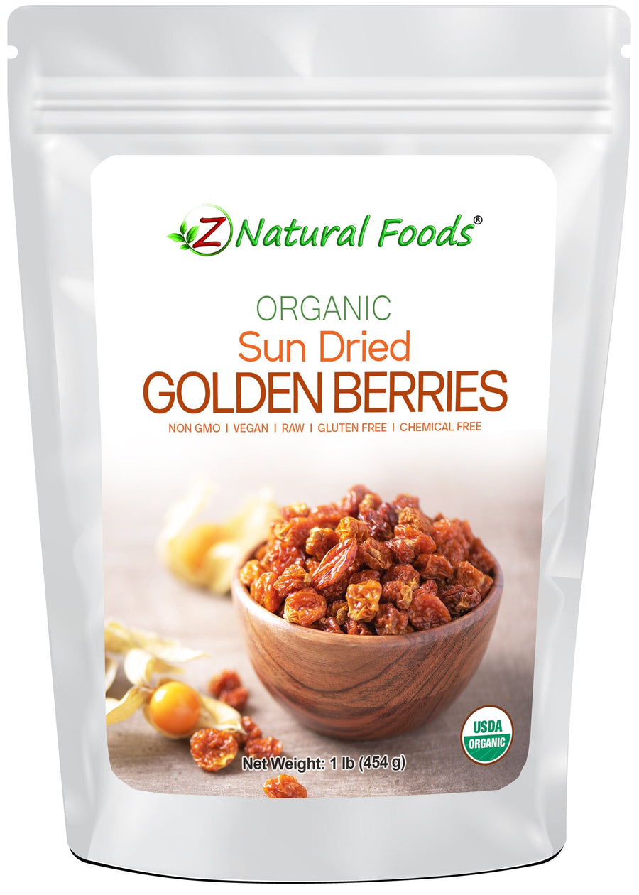 Front bag image of Sun Dried Golden Berries - Organic from Z Natural Foods 