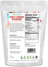 Tart Cherry Powder - Freeze Dried Fruit Powders Z Natural Foods back or bag image
