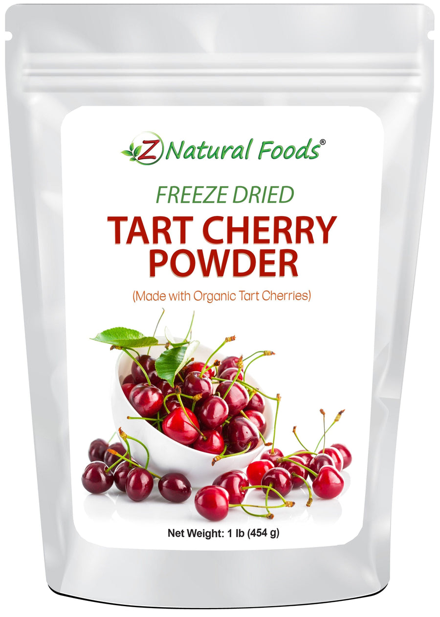 Photo of front of 1 lb bag of Tart Cherry Powder - Freeze Dried Fruit Powders Z Natural Foods front bag image