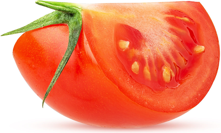 Image of Sliced Tomato with green stem
