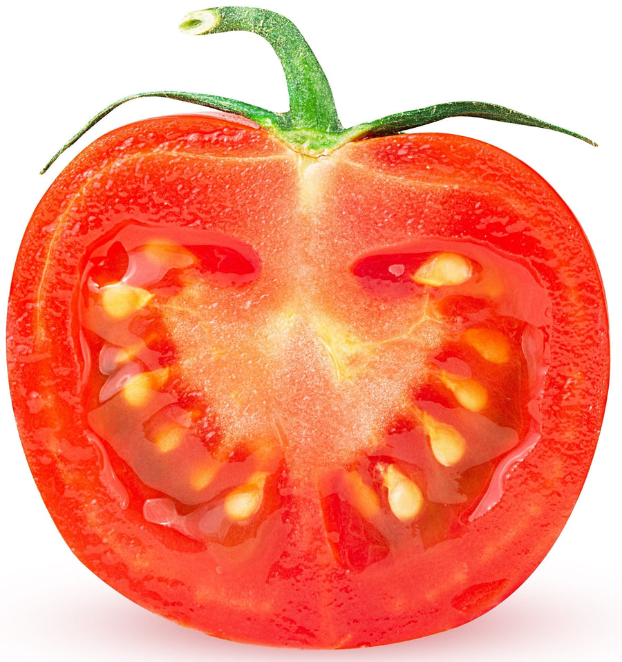Image of Sliced Tomato with green stem