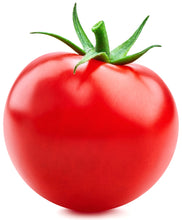 Image of Single Tomato on white background