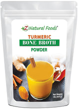 Photo of front of 1 lb bag of Turmeric Bone Broth Powder front of bag image