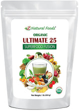 Photo of the front of 1 lb bag of Ultimate 25 Superfood Fusion front bag image