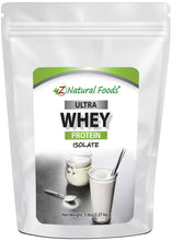 Back of bag image of Ultra Whey Protein Isolate from Z Natural Foods 